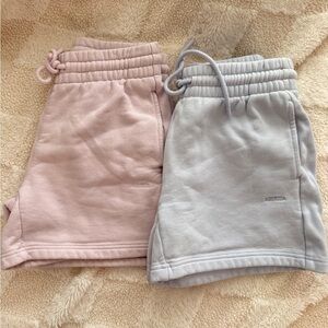 2x aritzia sweat shorts